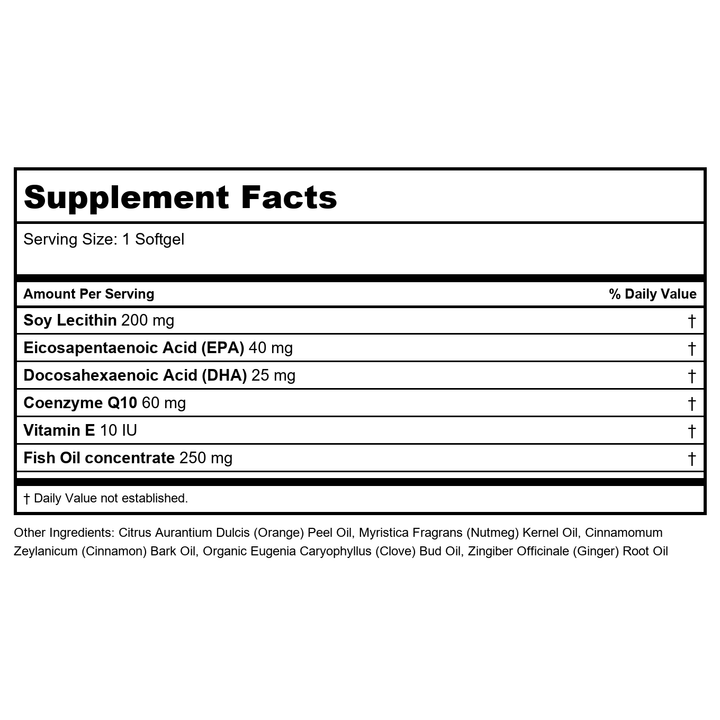 Now Foods Essential Ols Spiced Cider 1oz - Supplement Facts panel