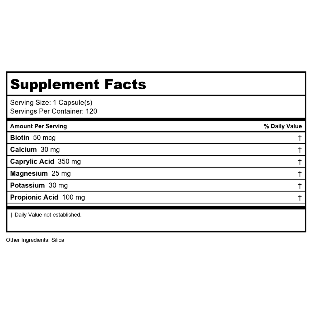 Vinco Magnesium Malate 90 Vcaps - Supplement Facts panel