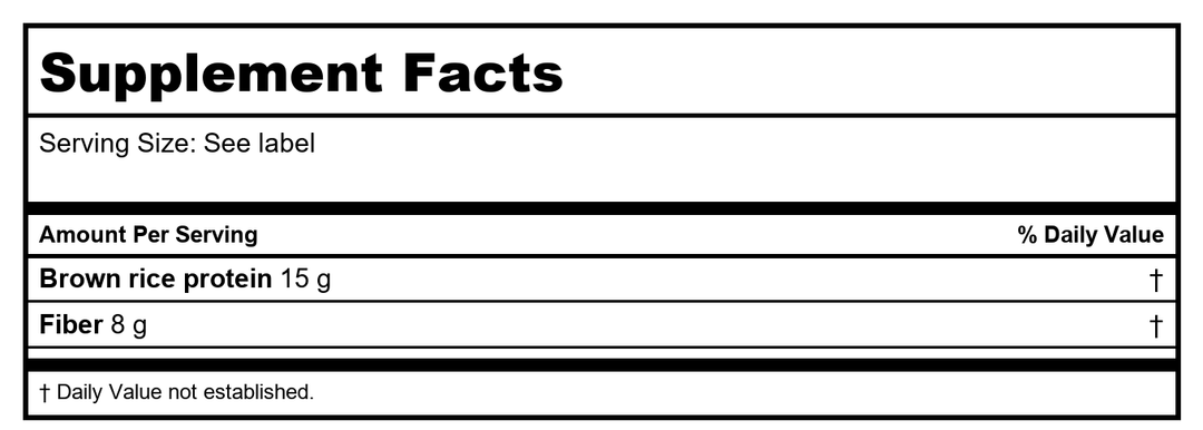 Ortho Molecular Core Restore Vanilla 14 Day Kit - Supplement Facts panel