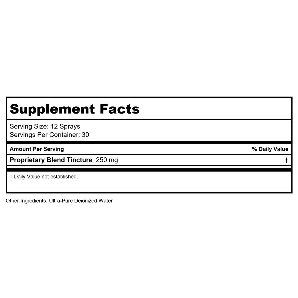 Results RNA Pure Energy Extra Strength 2oz - Supplement Facts panel
