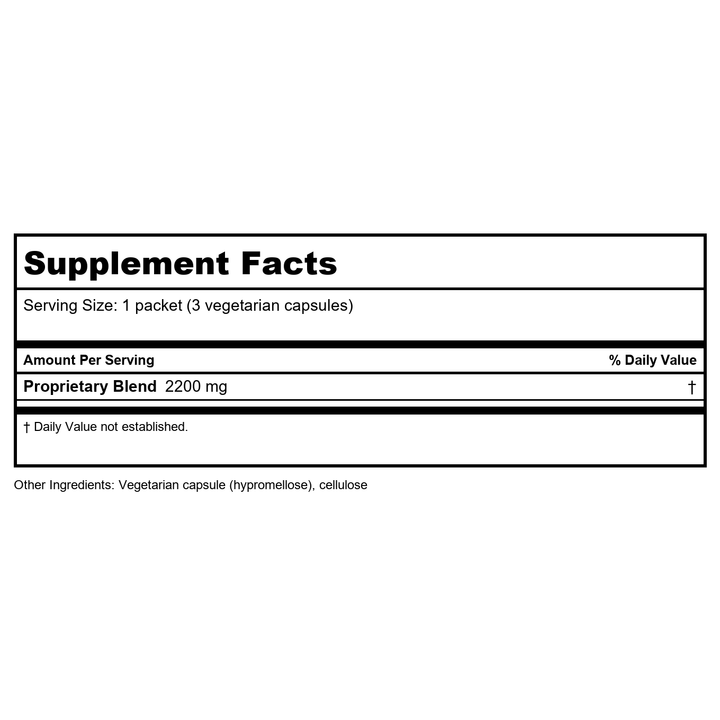 Apex Energetics GI-Synergy-SM 30 Packets - K83 - Supplement Facts panel