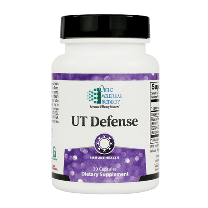 Ortho Molecular UT Defense 30 Capsules - Supplement Facts panel