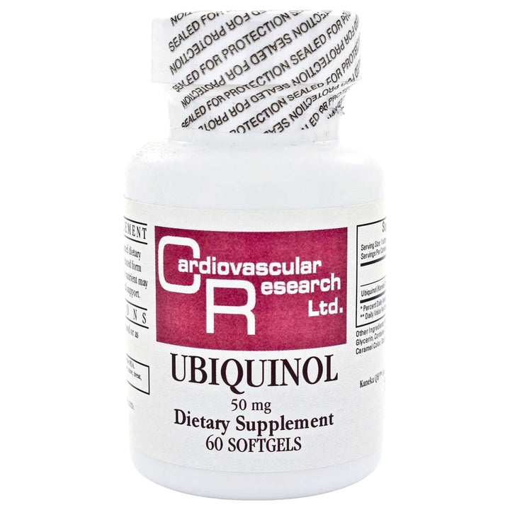 Cardiovascular Research Ubiquinol 50mg 60 Softgels - Supplement Facts panel