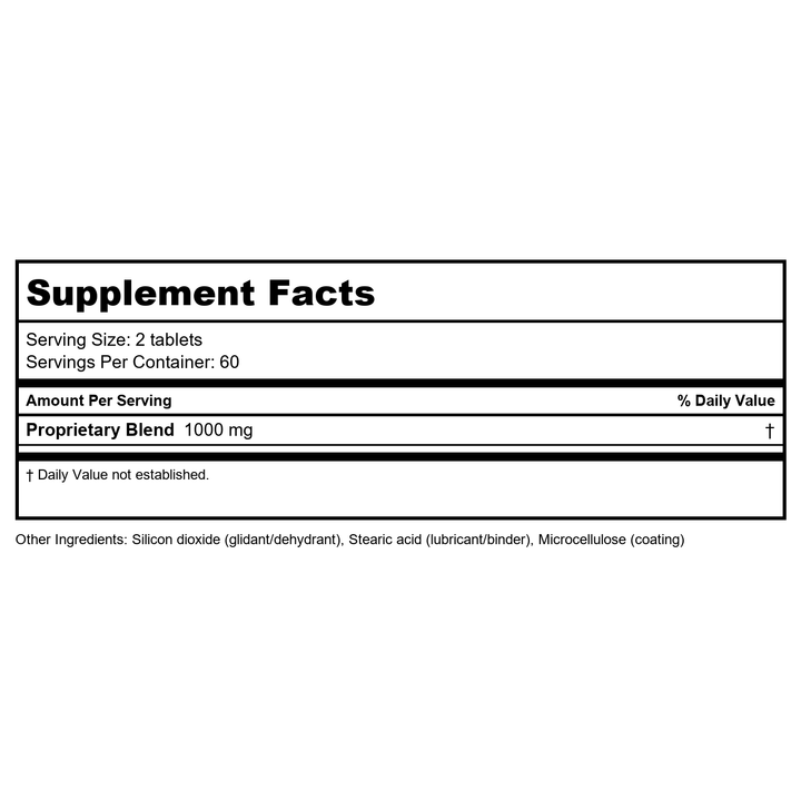 Kan Herb Traditionals Coptidetox 120 Tablets - Supplement Facts panel