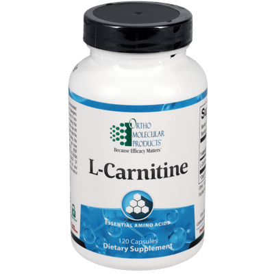 Ortho Molecular L-Carnitine 120 Capsules - Supplement Facts panel