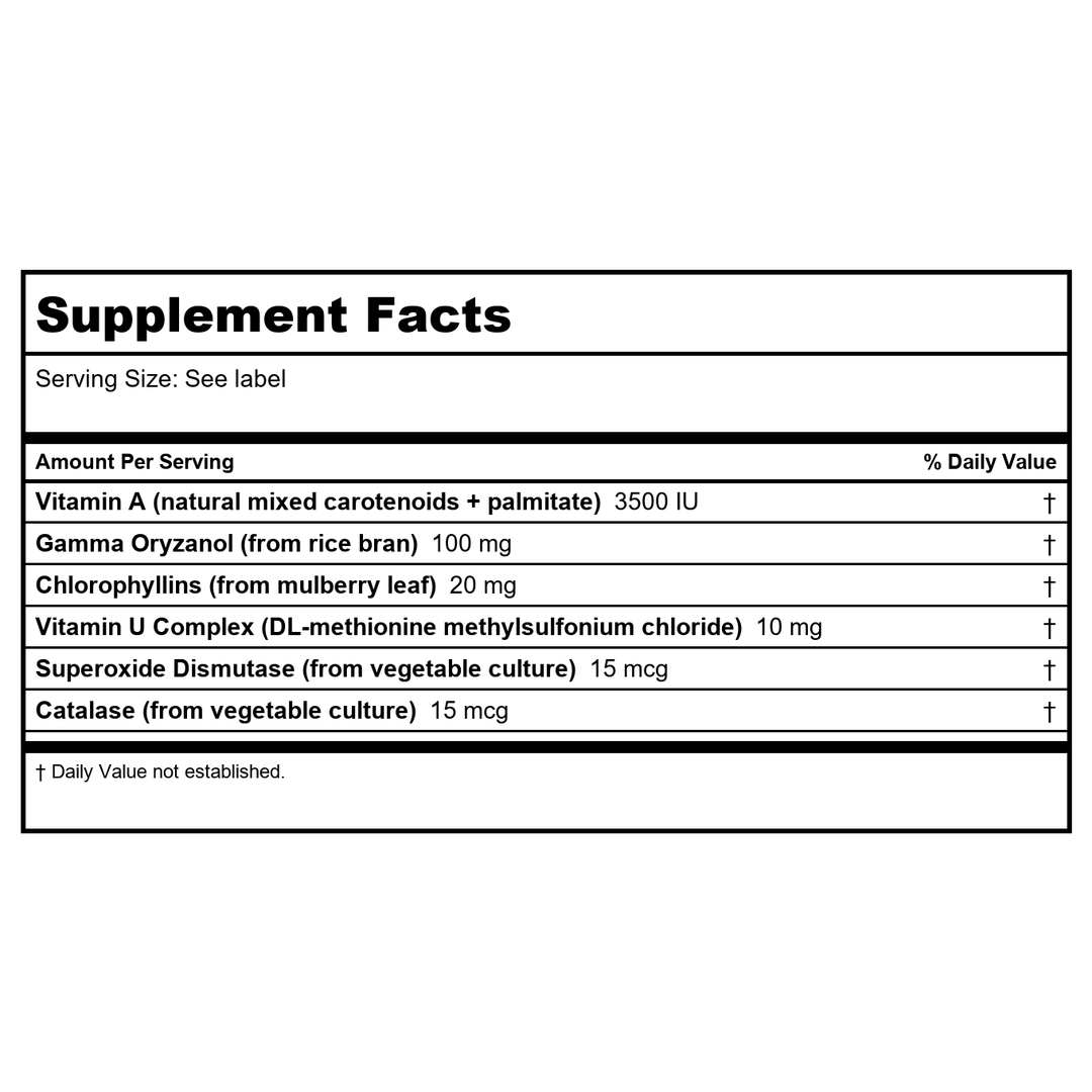 Biotics Research GastraZyme 90 Tablets - 2 Pack - Supplement Facts panel