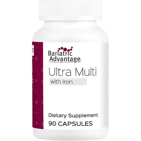 Bariatric Advantage Ultra Multi with Iron 90 Capsules - Supplement Facts panel