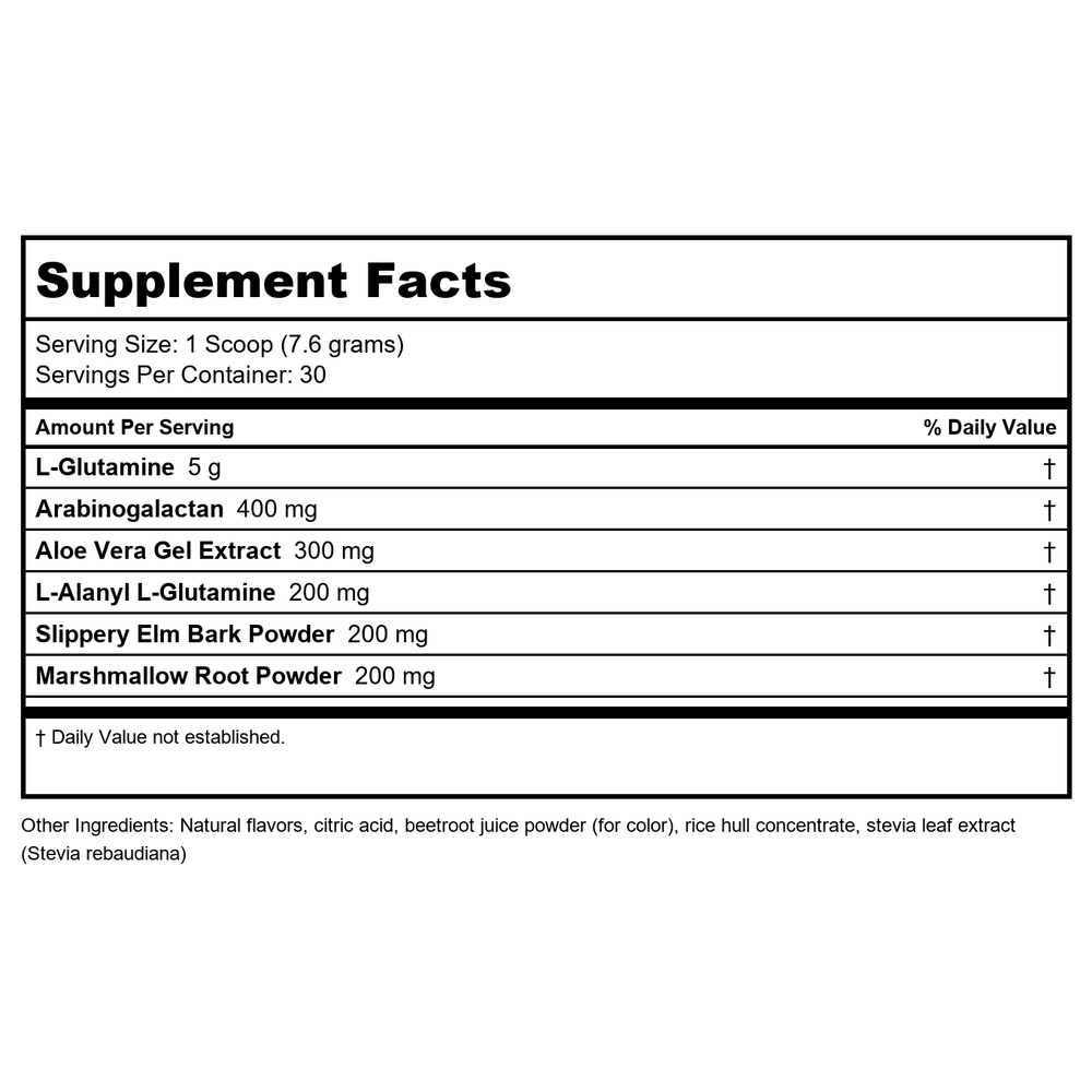 Innate Response GI Response 237 Grams - Supplement Facts panel