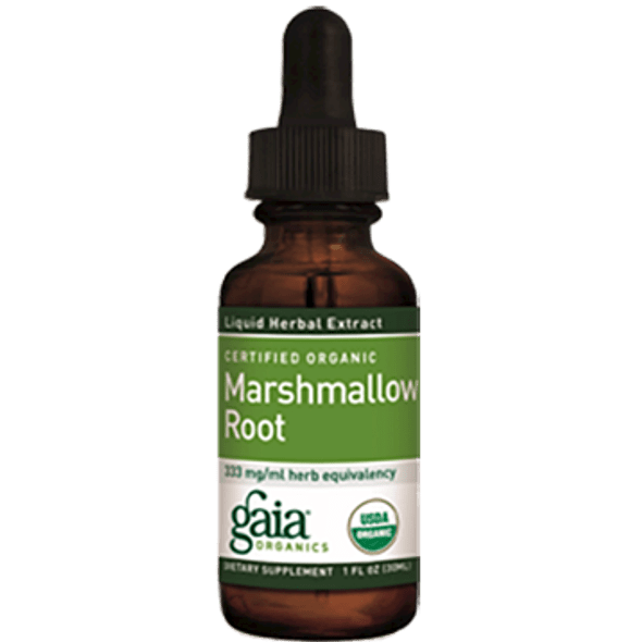 Gaia Herbs Marshmallow Root 4oz - Supplement Facts panel