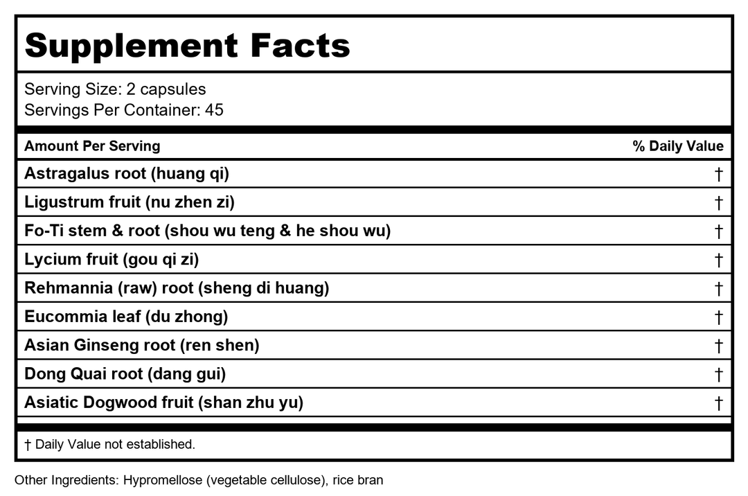 Health Concerns Astra 8 270 Tablets - Supplement Facts panel