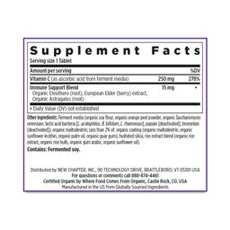 New Chapter Fermented Vitamin C 30 Vegan Tablets - Supplement Facts panel