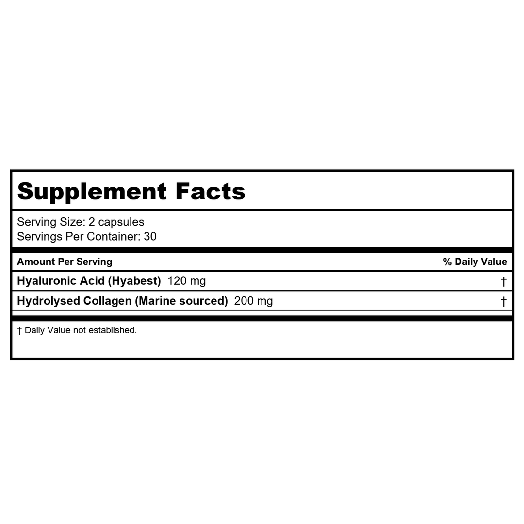 Now Foods Hydration Rescue 60 Vcaps - Supplement Facts panel