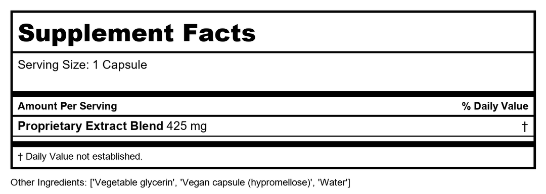 Gaia Herbs Male Libido 120 Vcaps - - Supplement Facts panel