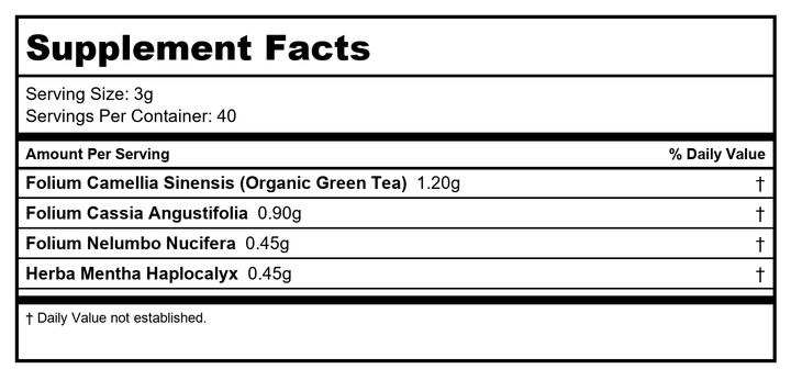 Nuherb Jade Dragon Digestive Relief 200 Teapills - B00U680FL0 - Supplement Facts panel