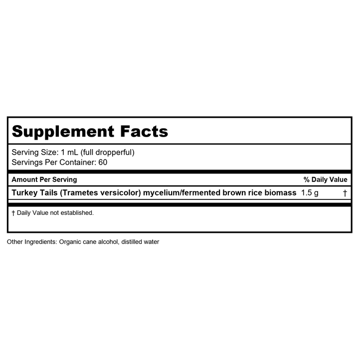 Host Defense Breathe Extract 2oz - Supplement Facts panel