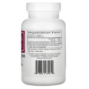 Ecological Formulas Vitamin C-1000 From Tapioca 90 Capsules - Supplement Facts panel