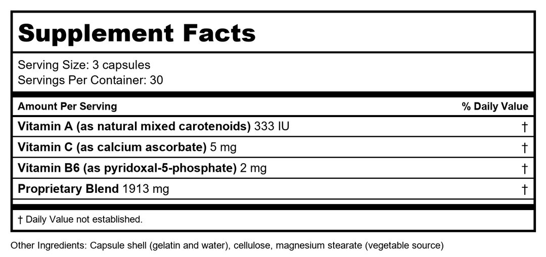 Biotics Research Carbamide Plus 90 Capsules - Supplement Facts panel