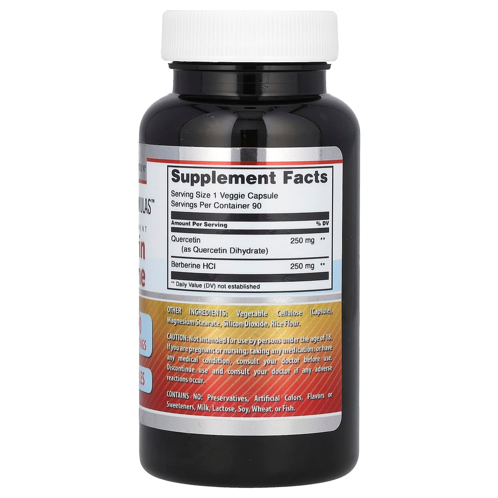 D'Adamo Quercetin Plus 90 Vcaps - Supplement Facts panel