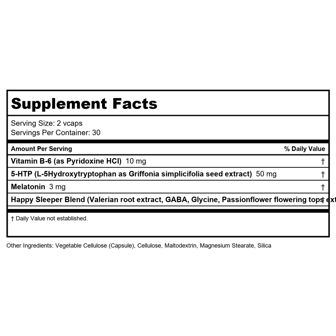 Natural Balance Herbal Slumber 60 Vcaps   77704 - Supplement Facts panel