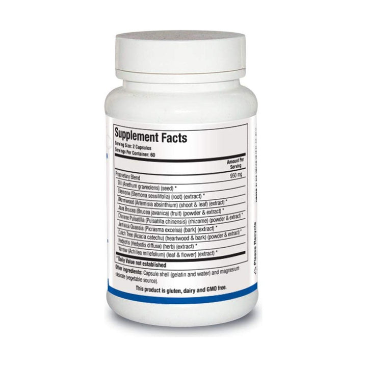Biotics Research Dysbiocide 120 Capsules - Supplement Facts panel