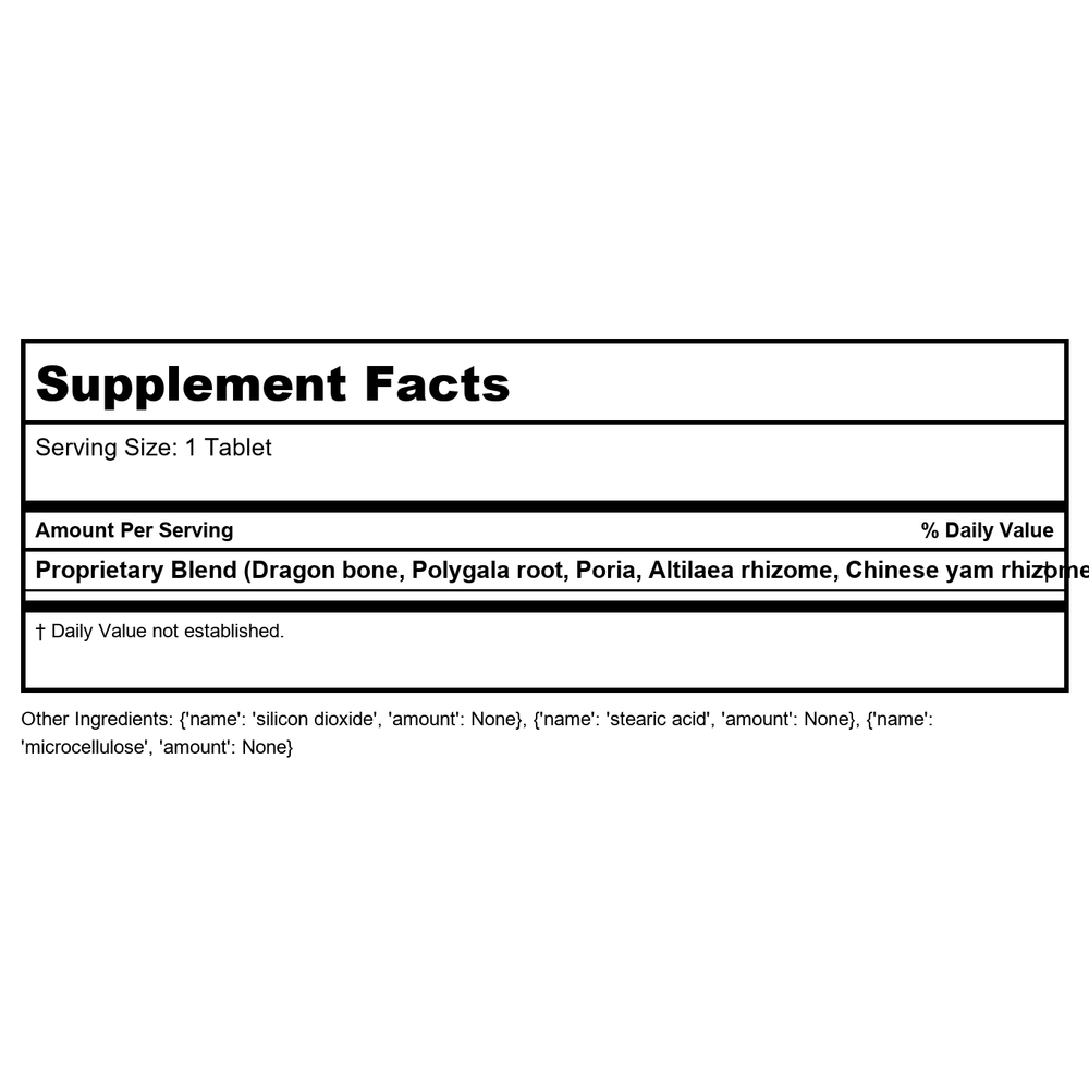 Kan Herbals Restore Integrity 300 Tablets - Supplement Facts panel