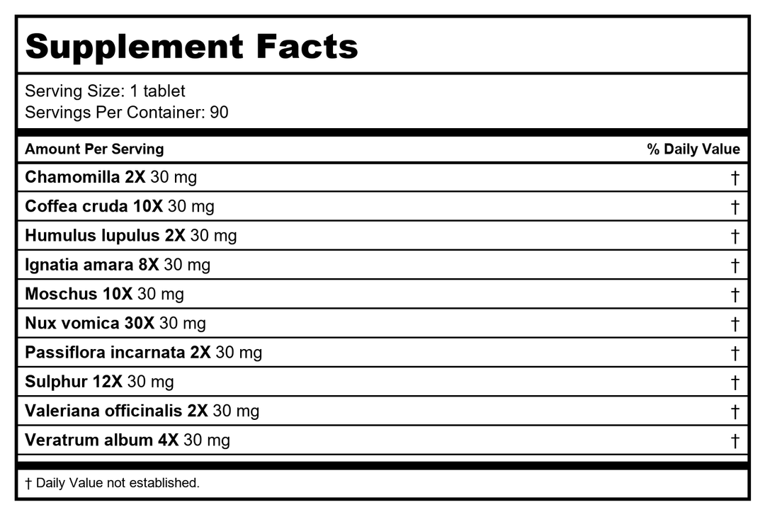 Medinatura WellMind Focus Lemon Flavor 90 Tablets - Supplement Facts panel