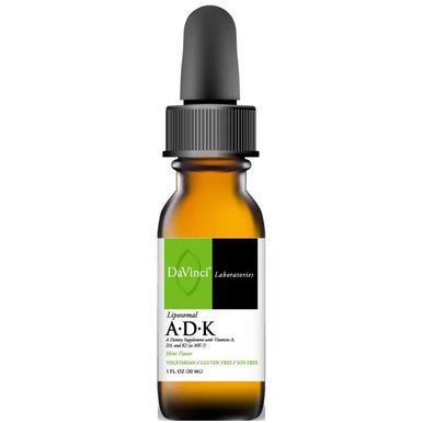 Davinci Liposomal ADK 1oz - Supplement Facts panel