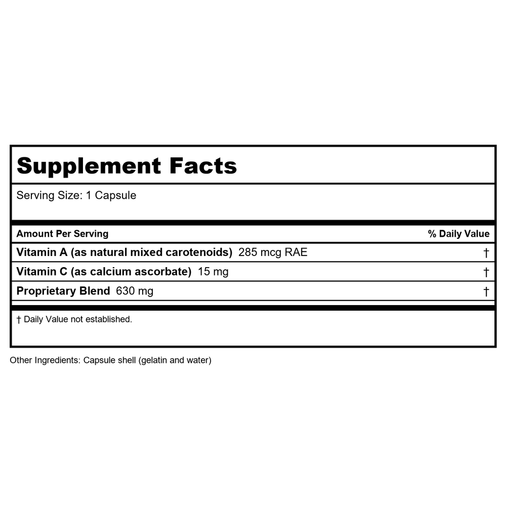 Biotics Research Argizyme 100 Capsules - Supplement Facts panel