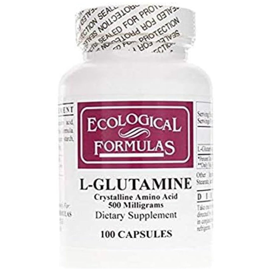 Ecological Formulas L-Glutamine 500 mg 100 Capsules - Supplement Facts panel