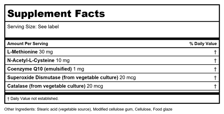 Biotics Research Bio-Multi Plus Iron Free 90 Tablets - Supplement Facts panel