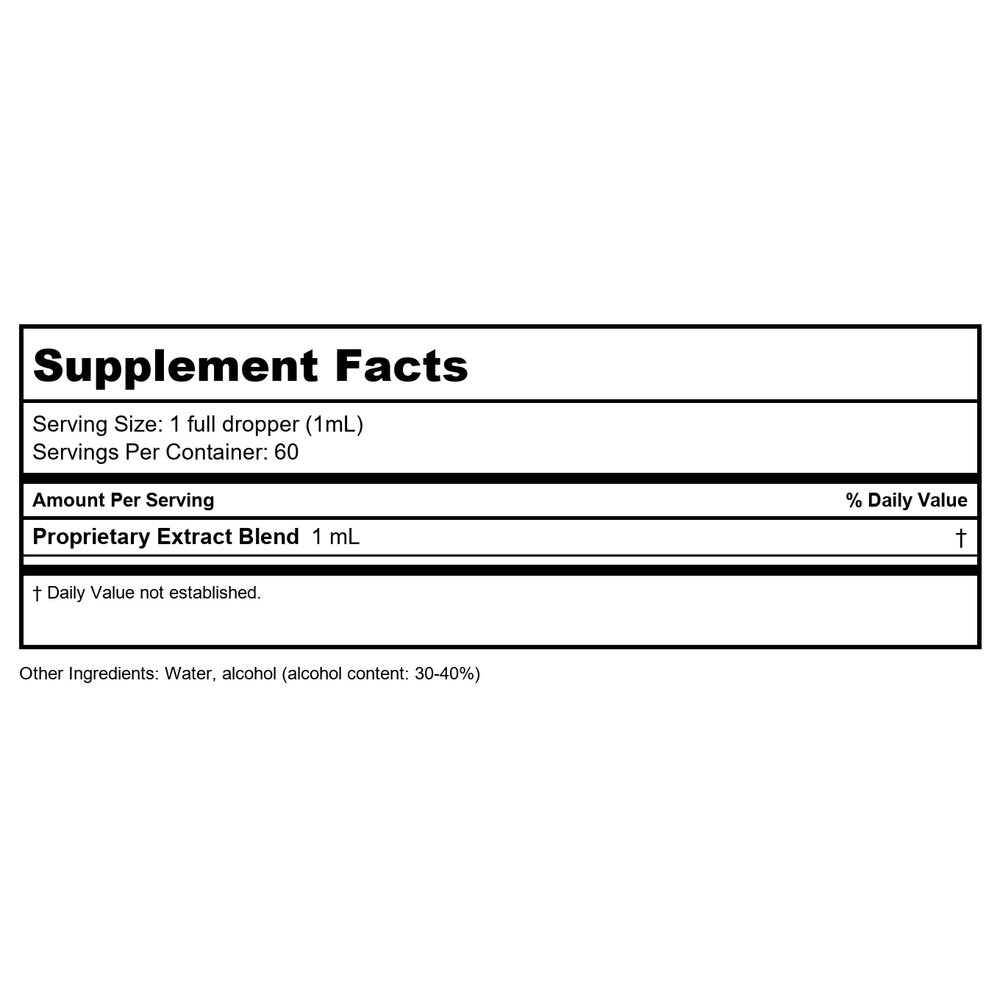 Host Defense Turkey Tail Extract 2oz - Supplement Facts panel