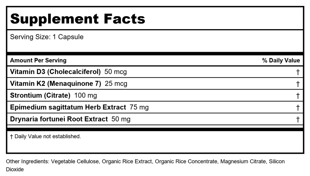 D'Adamo Phyto D 2000 60 Vcaps - Supplement Facts panel