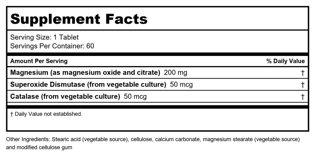 Biotics Research Lipid-X 60 Tablets - Walmart Only - Supplement Facts panel