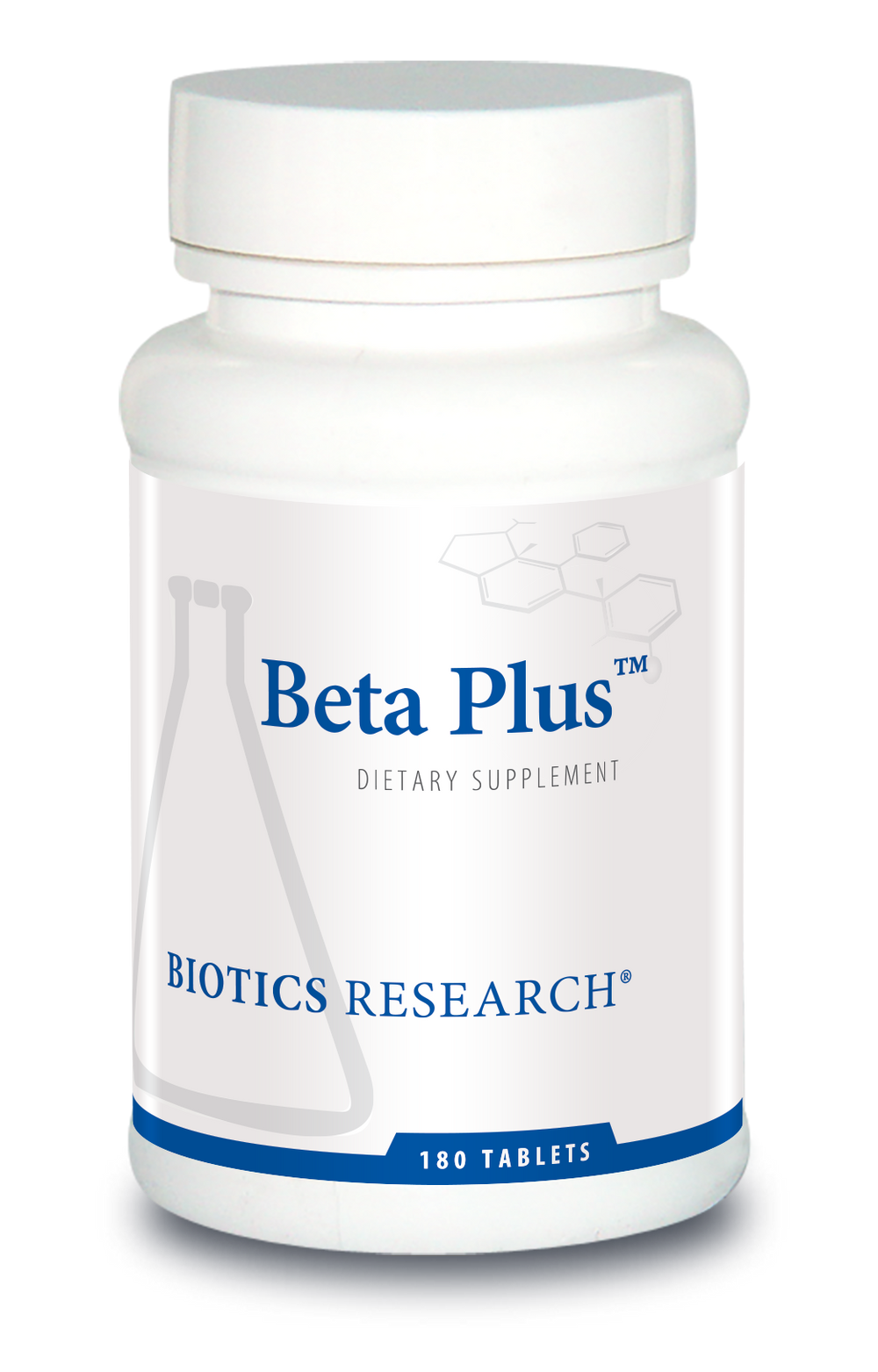 Biotics Research Beta Plus 180 Tablets - Supplement Facts panel