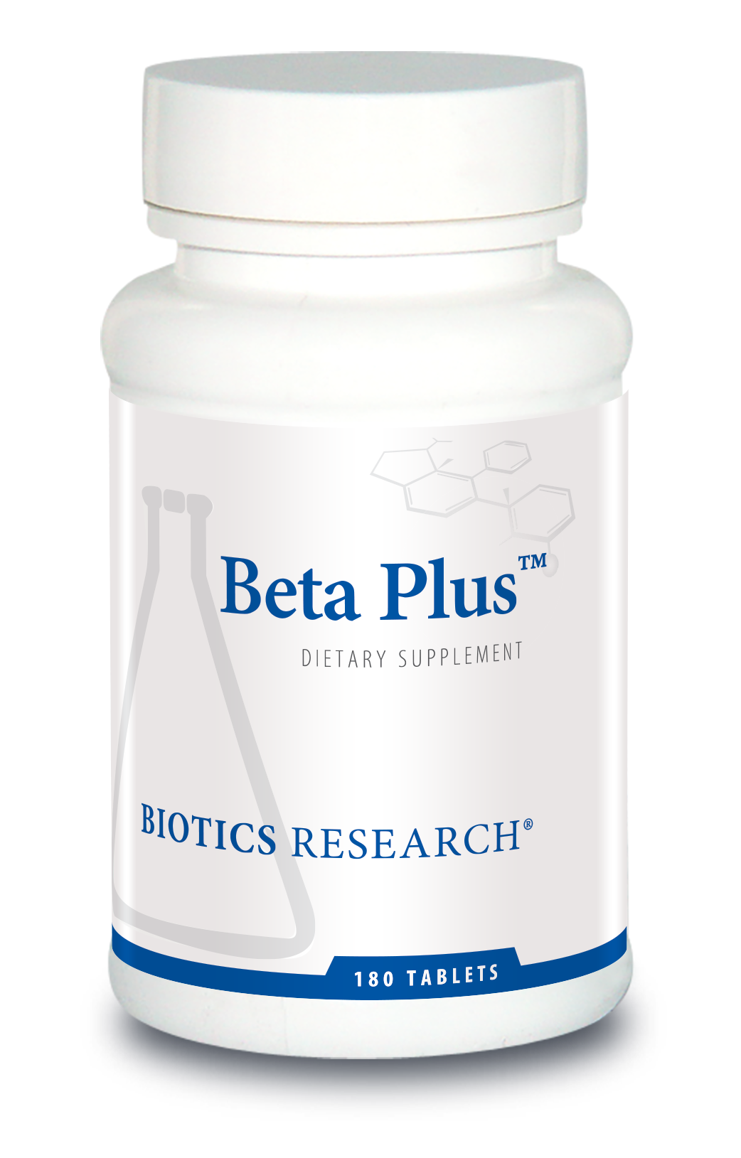 Biotics Research Beta Plus 180 Tablets - Supplement Facts panel