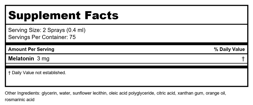 Davinci Liposomal L-Theanine 1oz - Supplement Facts panel
