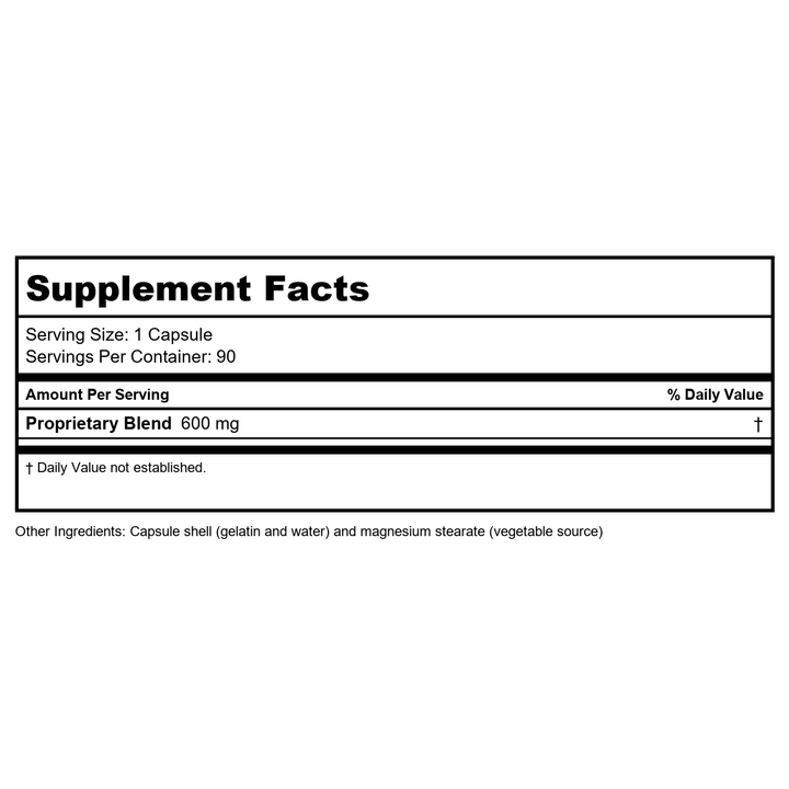 Biotics Research IPS 90 Capsules - Supplement Facts panel