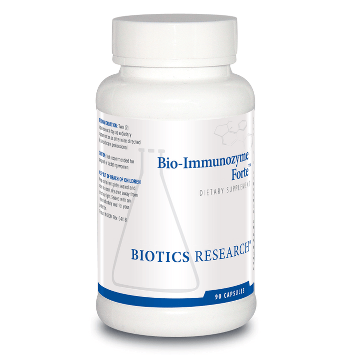 Biotics Research Bio-Immunozyme Forte 90 Capsules - Supplement Facts panel