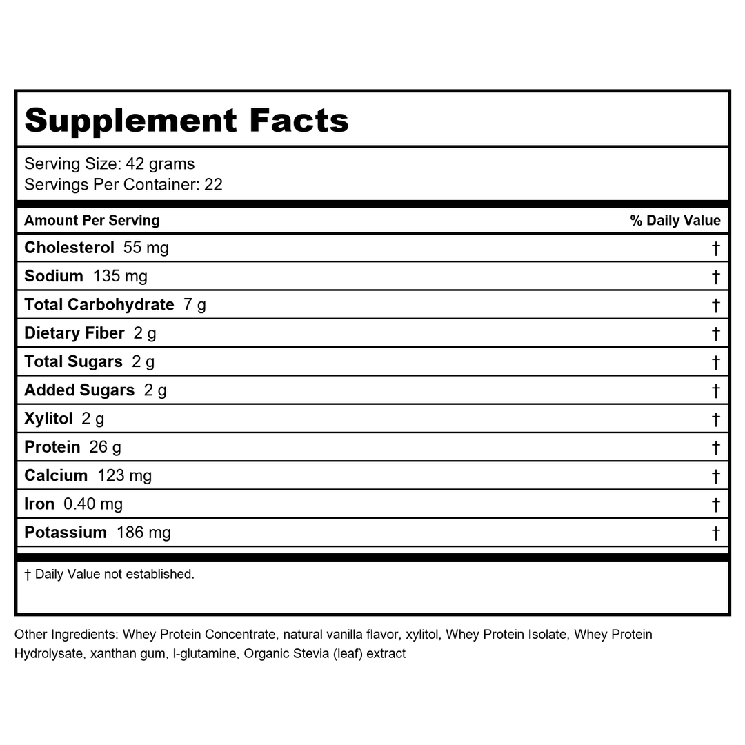 NuMedica SlimFit 2 Pounds - Supplement Facts panel