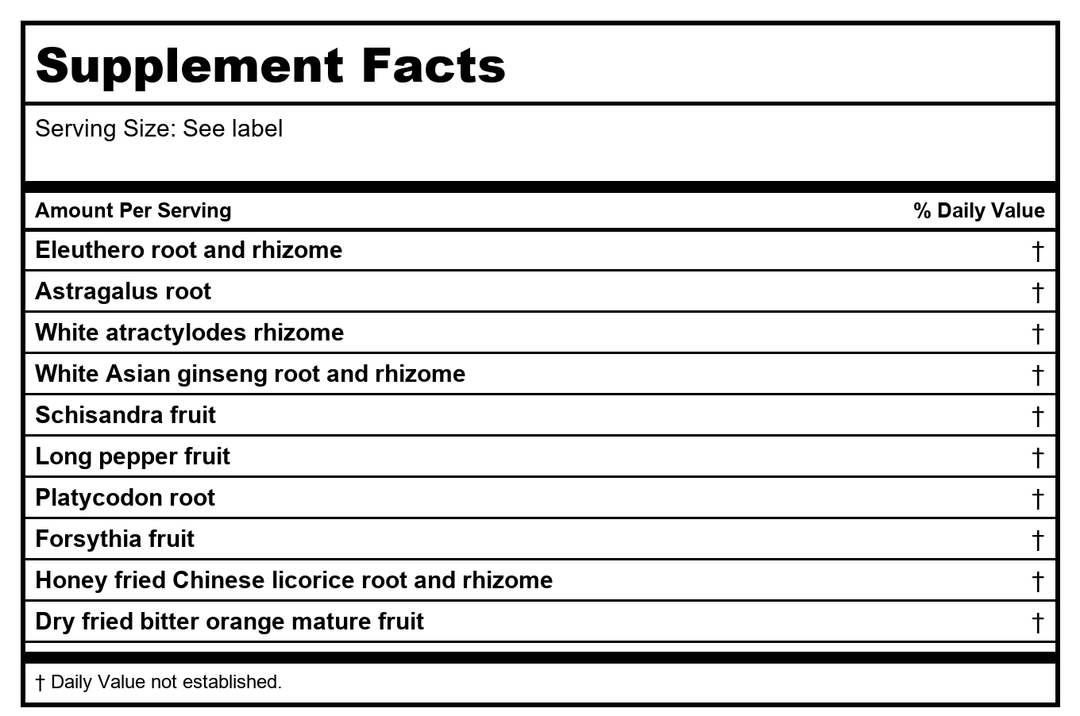 Kan Herb Sage Solutions Basic Boost 120 Tablets - Supplement Facts panel