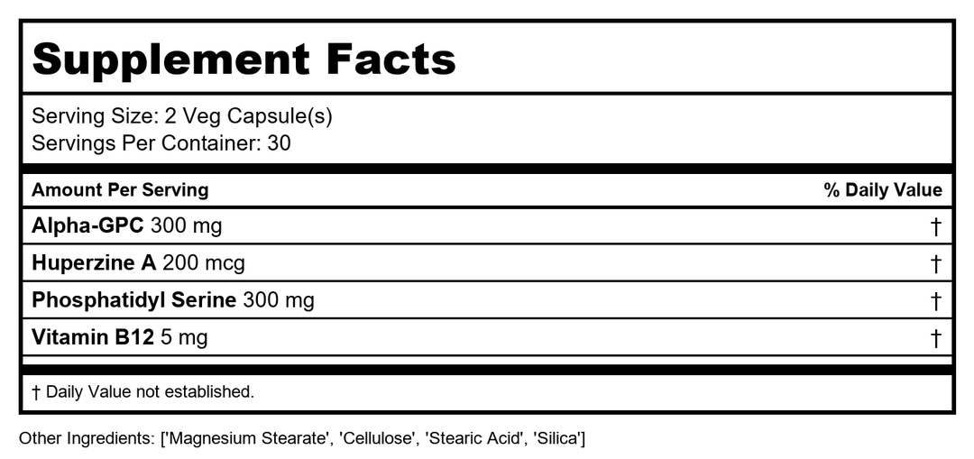 Protocol For Life Balance Cordyceps 750mg 90 Vcaps - Supplement Facts panel
