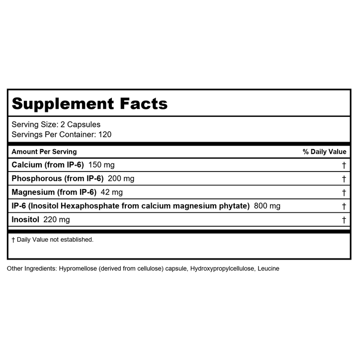 IP-6 International, Inc. - IP6 Gold Immune Support Formula Powder Mango Passionfruit Flavor - 412 Grams - Supplement Facts panel