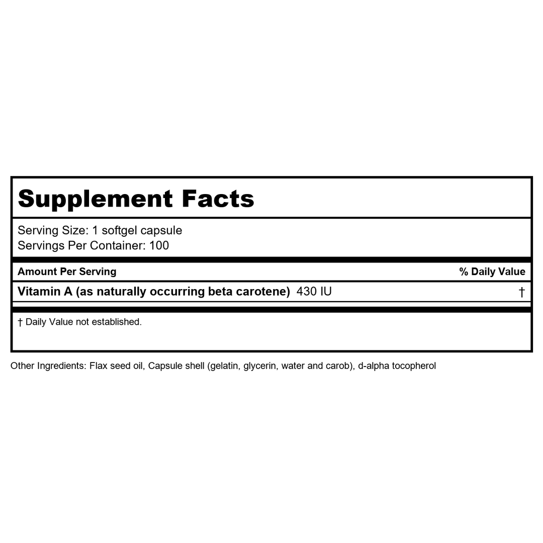 Biotics Research Flax Seed Oil Caps 100 Softgel Capsules - Supplement Facts panel