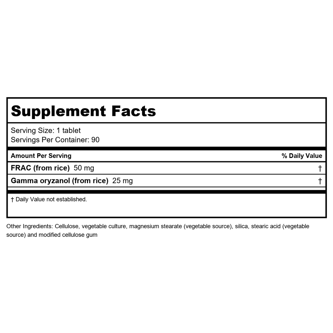 Biotics Research Gammanol Forte 90 Tablets - Supplement Facts panel