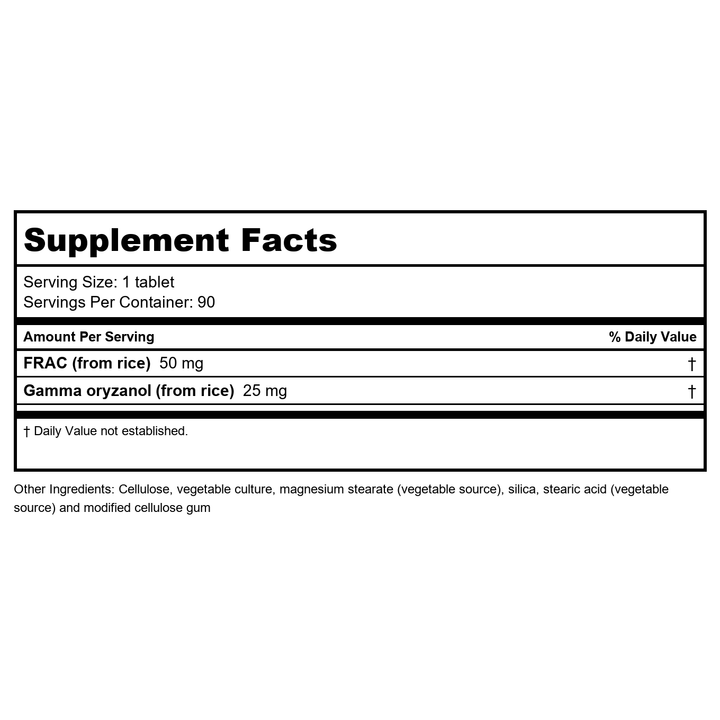 Biotics Research Gammanol Forte 90 Tablets - Supplement Facts panel
