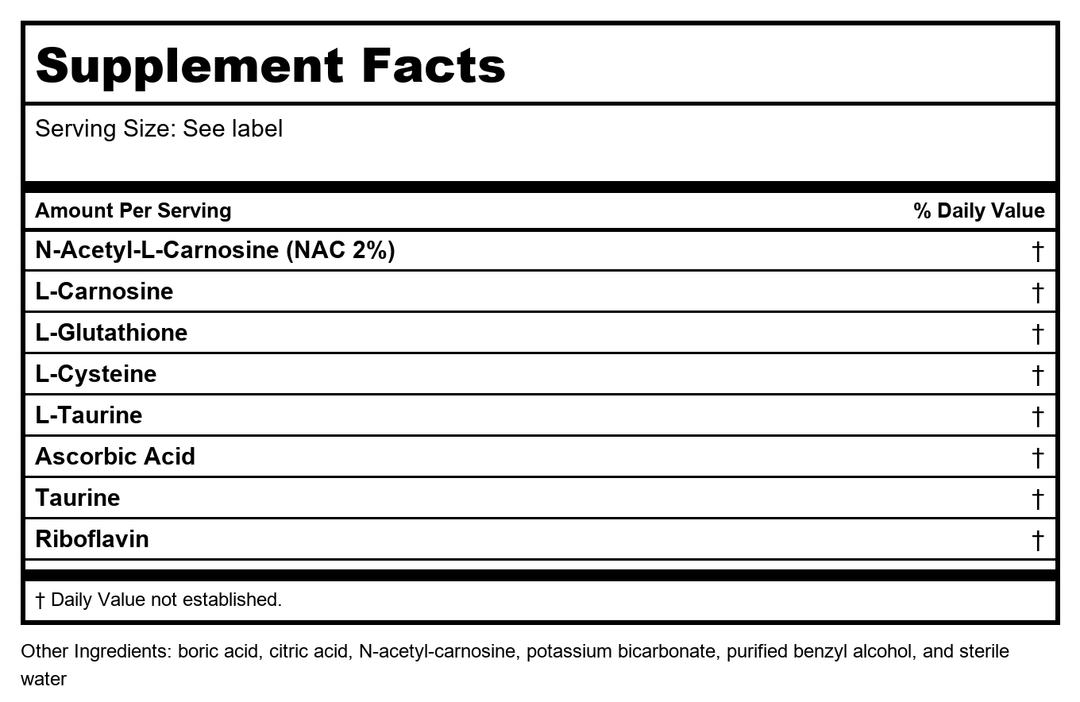 Life Extension - Brite Eyes III Sterile Lubricant Eye Drops - 2 Vial(s) - Supplement Facts panel