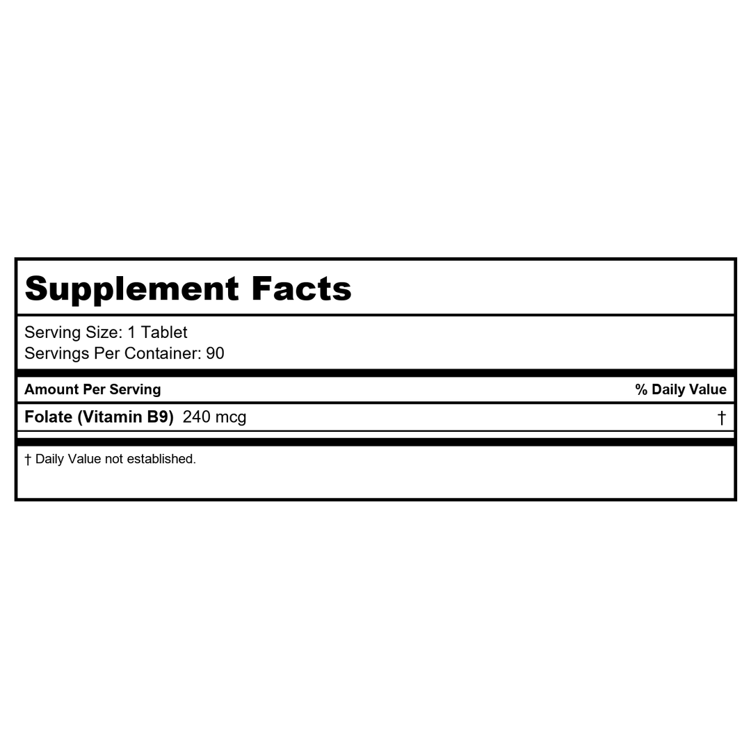Innate Response B-Complex 90 Tablets - Supplement Facts panel