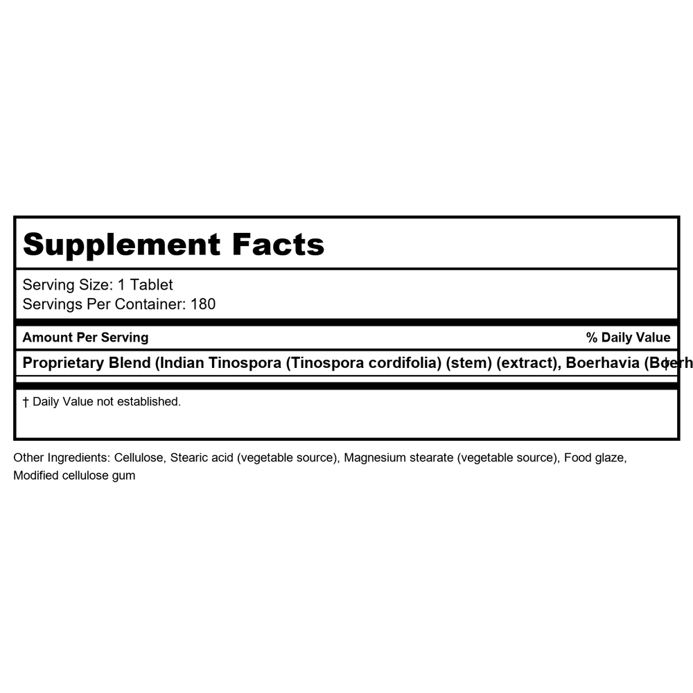 Biotics Research Livotrit Plus Ayurvedic 180 Tablets - 2 Pack - Supplement Facts panel