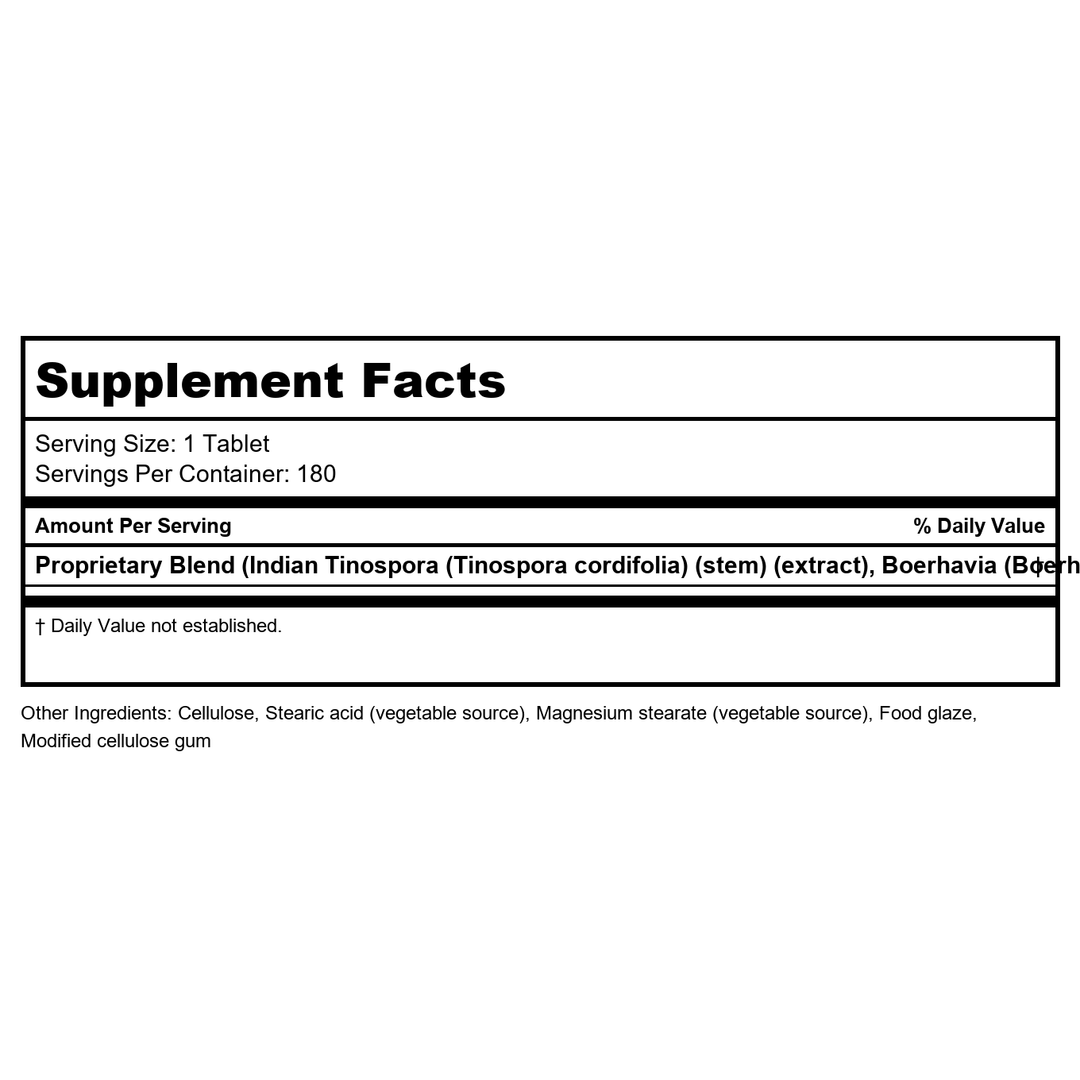 Biotics Research Livotrit Plus Ayurvedic 180 Tablets - 2 Pack - Supplement Facts panel