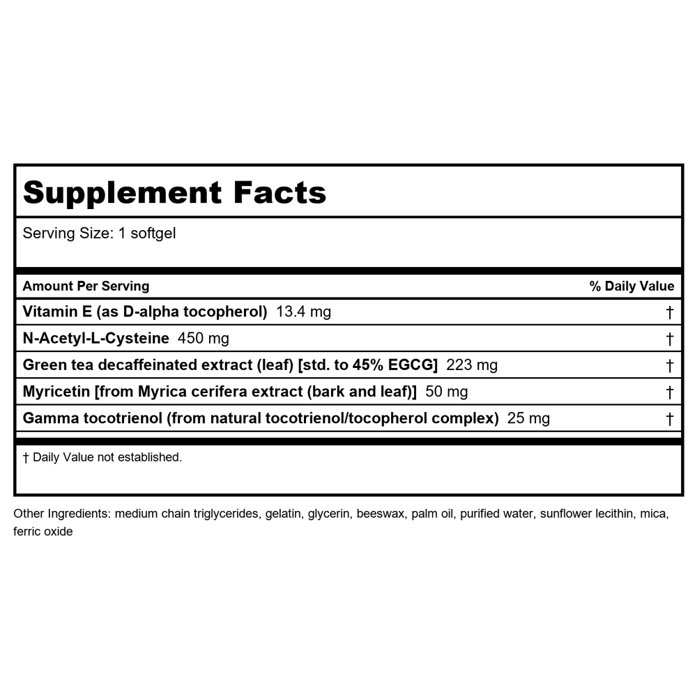 Life Extension - Geroprotect Ageless Cell - 30 Softgels - Supplement Facts panel